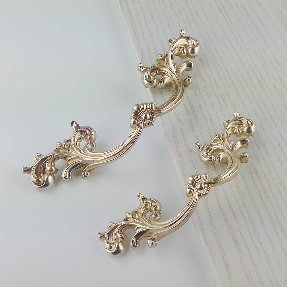 Furniture Hardware Drawer Pulls - Antik Gümüş Klasik Mobilya Donanım Kolu