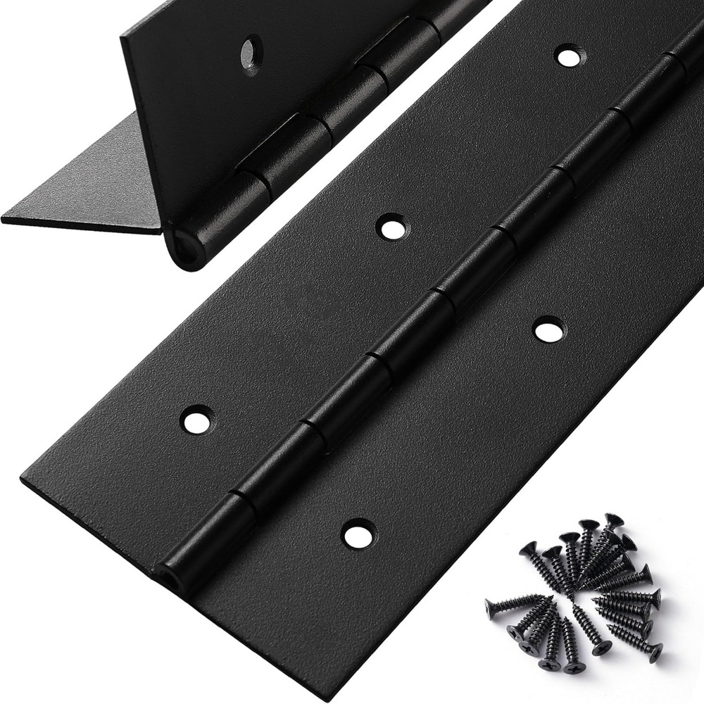 Furniture Hardware Replacement Parts - 6in-20in Siyah Piyano Menteşeleri Ağır Hizmet