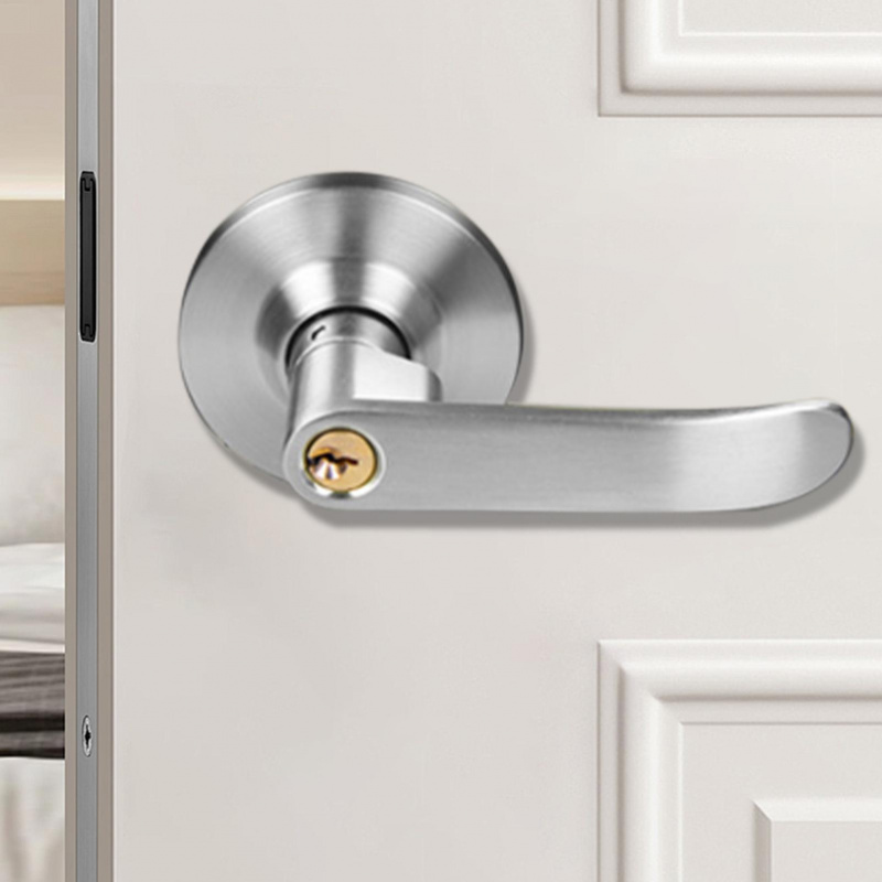 Door Handle Bar - Premium Küresel Üç Çubuklu Kulp Kilidi,