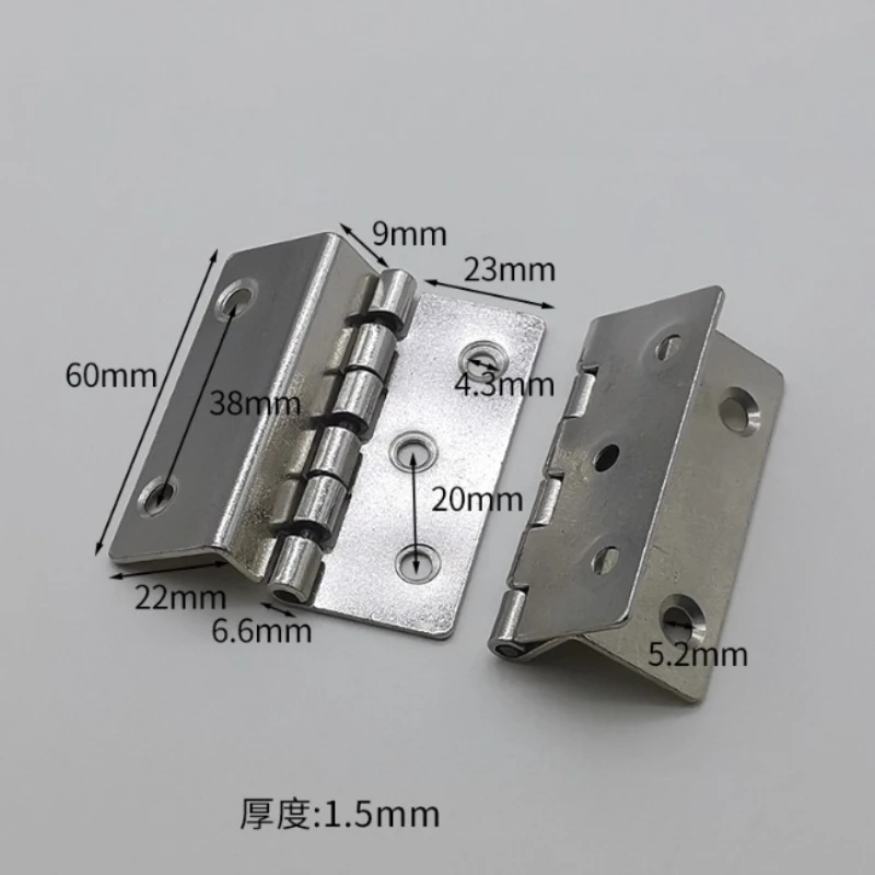 Furniture Hardware - 4 adet Metal Gümüş Dolap Menteşeleri