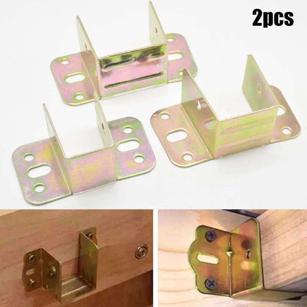 Furniture Hardware For Bed - 2 adet U Şekilli Metal Yatak