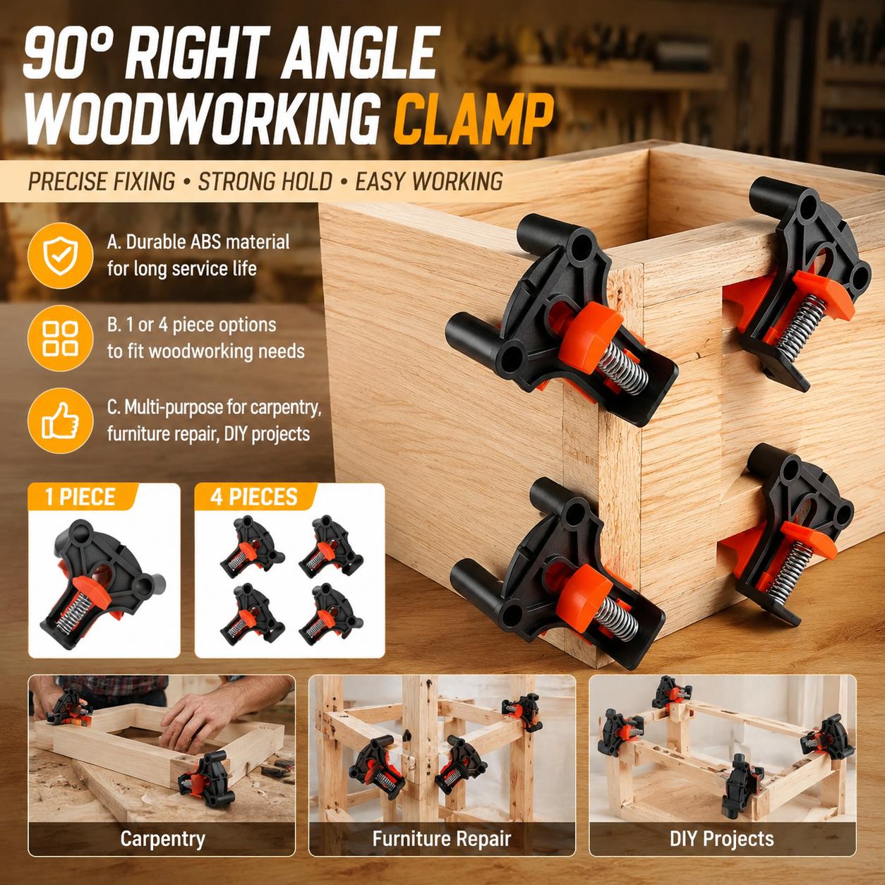 Furniture Hardware Kit - Premium Ahşap İşleme Marangozluğu 90 Derece