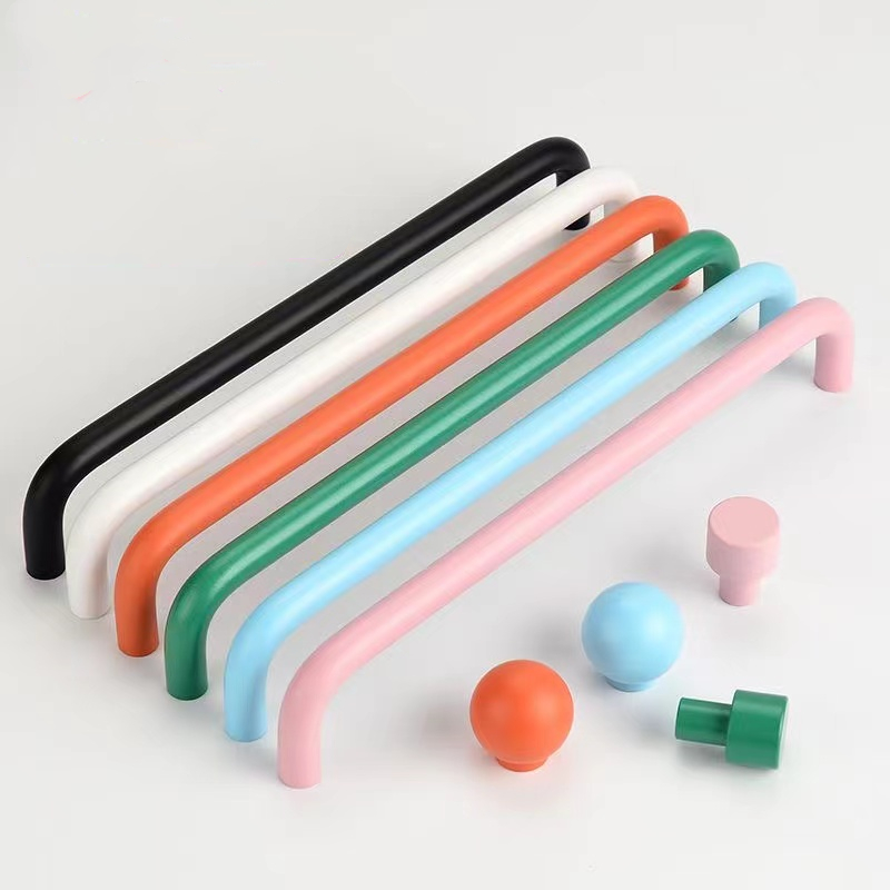 Furniture Hardware Drawer Pulls - U Tipi Renkli Mutfak Dolabı Kolları