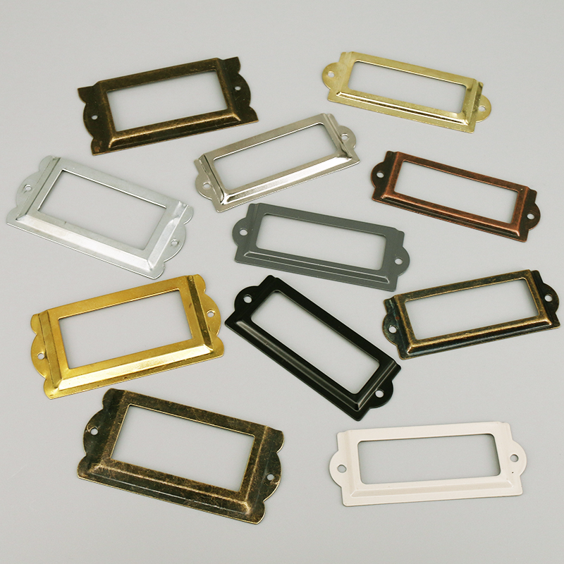 Furniture Hardware Names - 4 adet antika demir etiket etiket