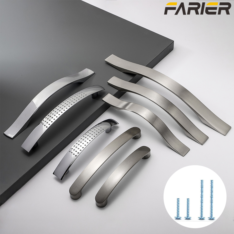 Furniture Hardware Drawer Pulls - Dolap kolları kolları alüminyum alaşımlı kapı