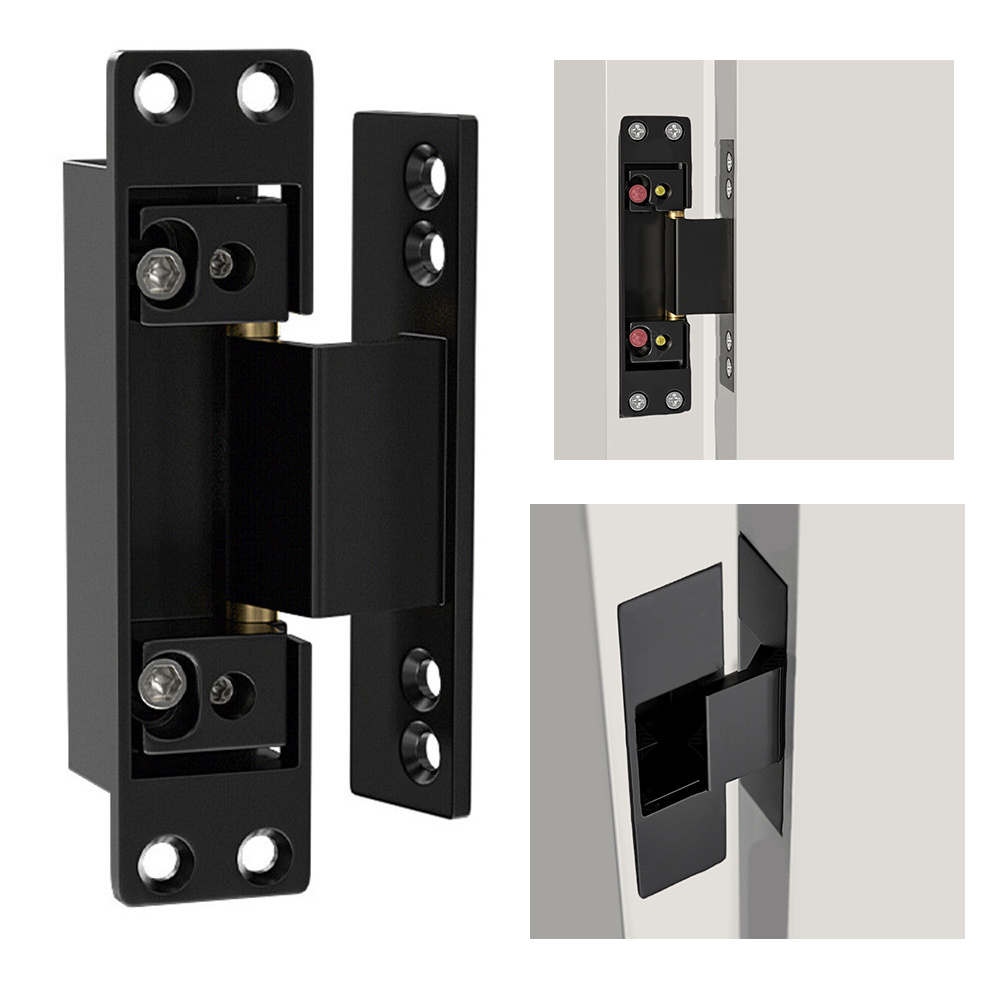 Furniture Hardware Replacement Parts - 1 adet siyah kapı menteşeleri görünmez