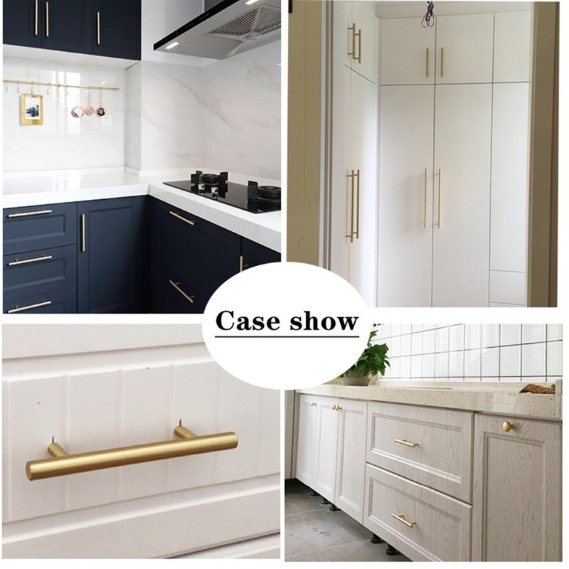 Modern Altın Fırçalanmış Düz D - Furniture Hardware Drawer Pulls incelemesi ve fiyatı