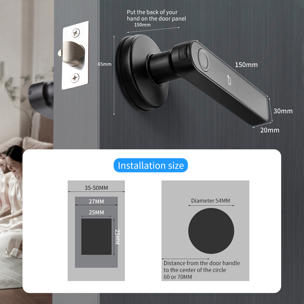 Tuya SmartLife APP BLE Akıllı  - Door Handle Bar incelemesi ve fiyatı