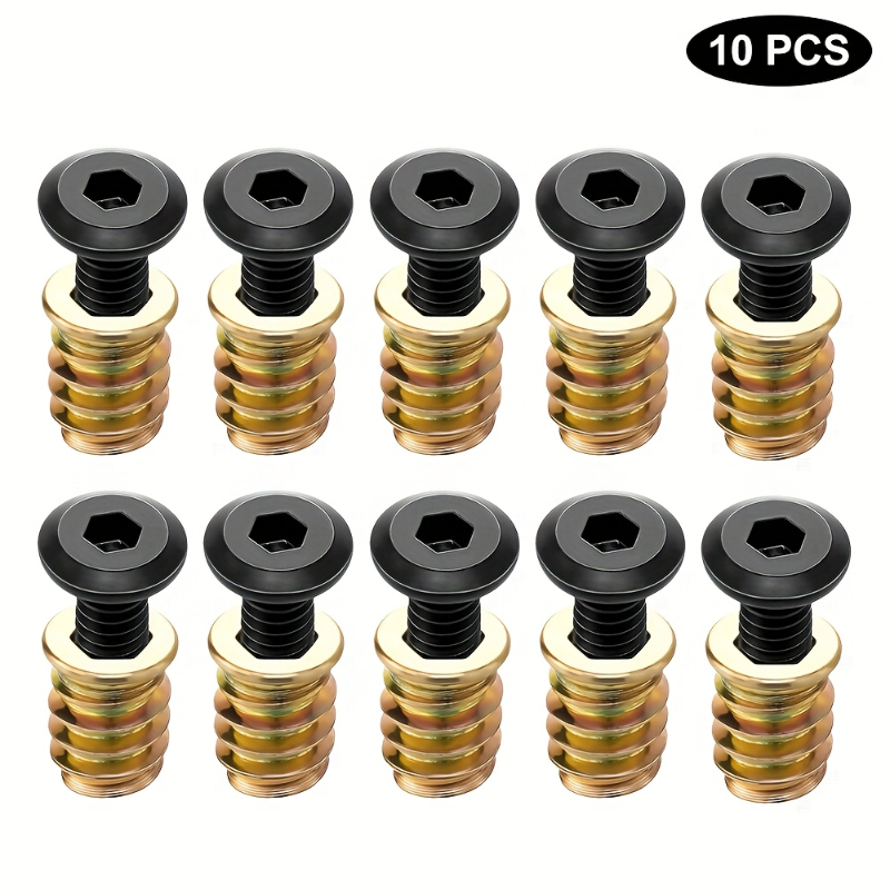 10 adet dişli ekler somun komb - Furniture Hardware Kit incelemesi ve fiyatı