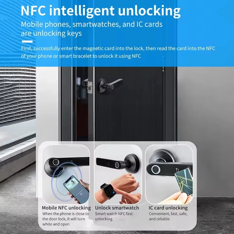 Tuya App Bluetooth Akıllı Parm - Door Handle Bar incelemesi ve fiyatı