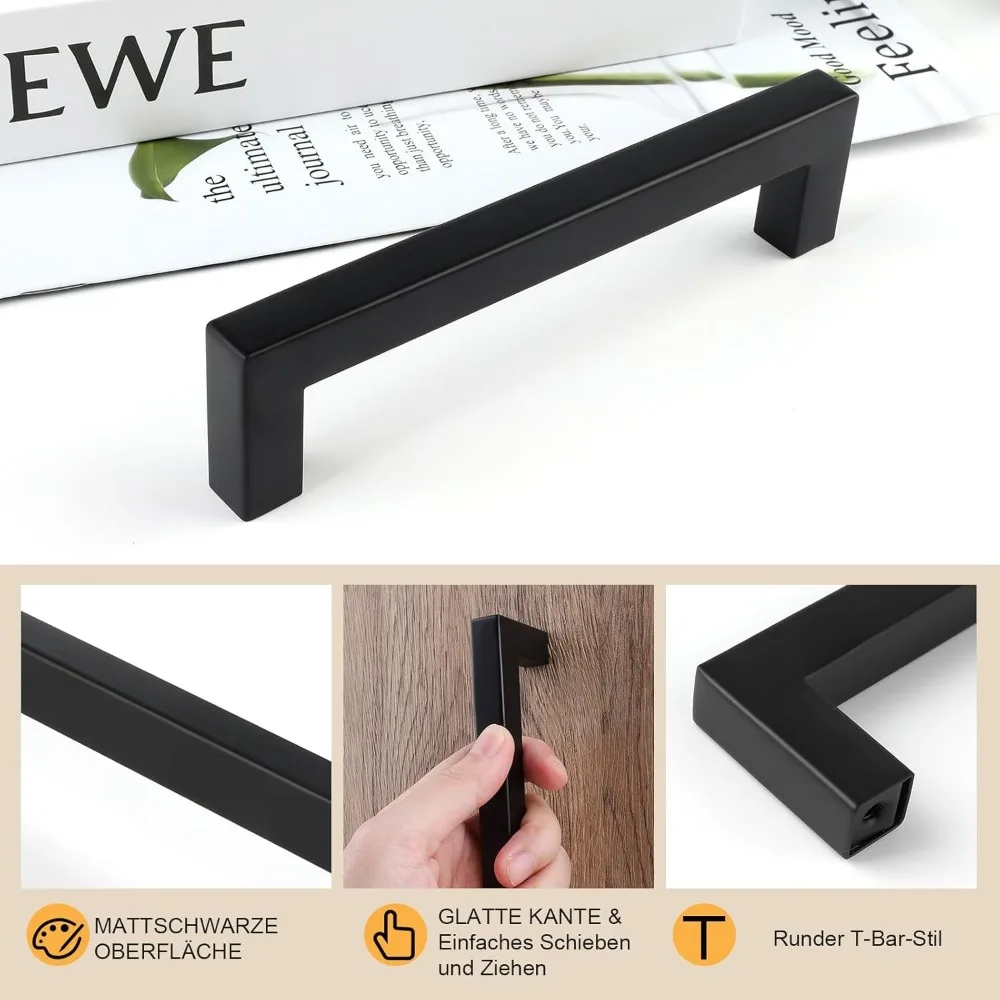 6/18 adet Paslanmaz Çelik Kare - Furniture Hardware Drawer Pulls incelemesi ve fiyatı